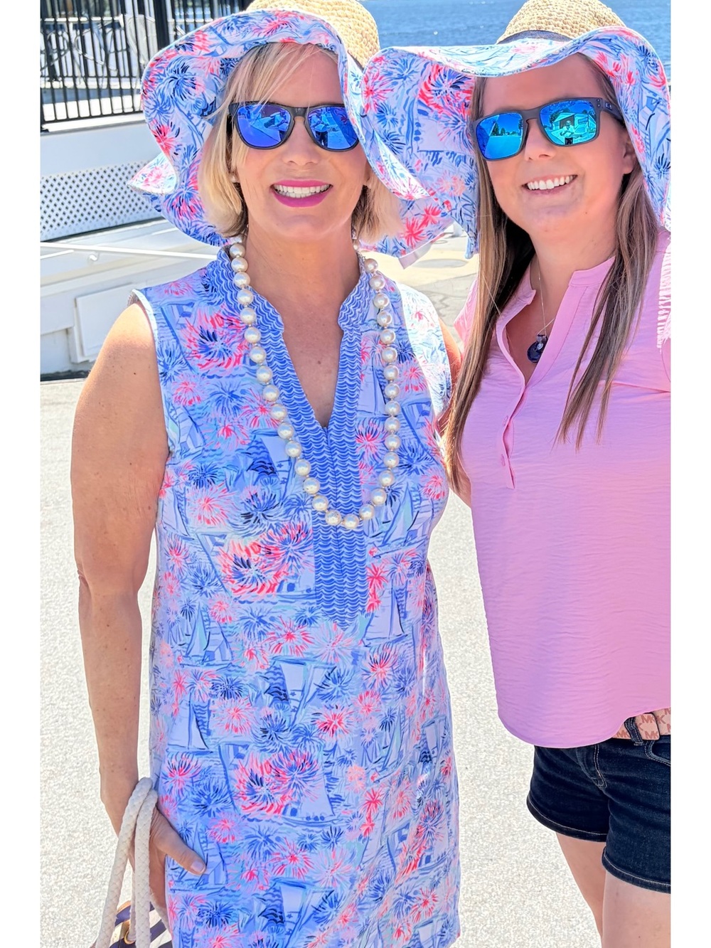Lilly Pulitzer Pink Blue Floral Mini Dress